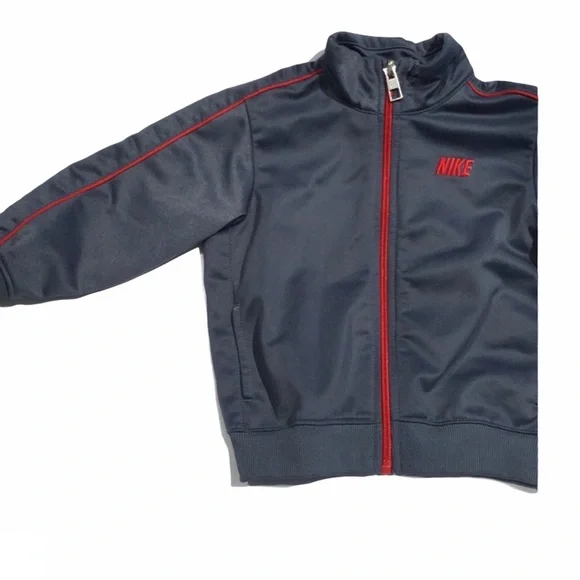Nike Zip up Kids Jacket Gray/Red Size 18 month - Picture 6 of 8